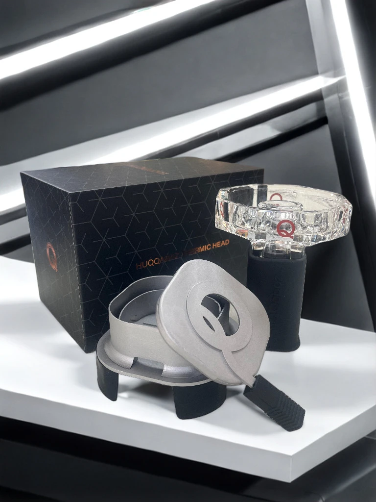 تم تصميمها بواسطة QUASAR BOWL لرأس الشيشة مع درع حراري من السيليكون، لا حاجة إلى رقائق معدنية لملحقات الشيشة الزجاجية الكريستالية #4
