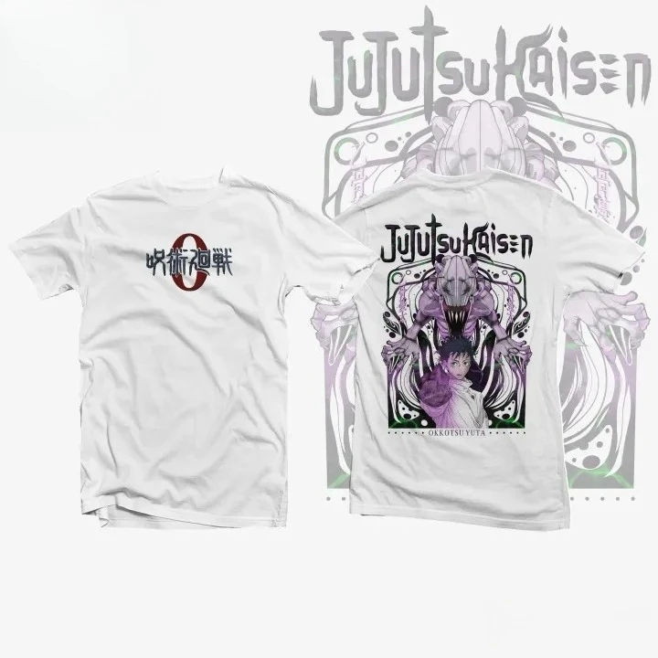 2026 Sommer Jujutsu Kaisen Anime Yuta Okkotsu Bedrucktes Lockeres Kurzarm-T-Shirt aus Reiner Baumwolle für Kinder Unisex Lässig Y2k