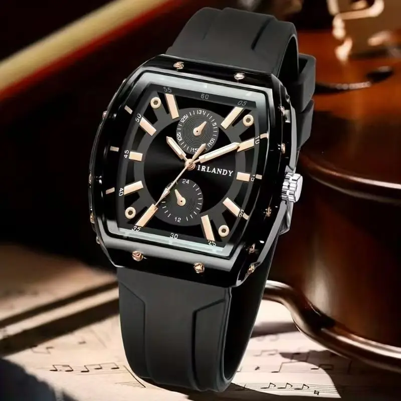2PCS Men's Fashion Sports Watch Set, Luxury Daily Match Gift Giving, Party, Street, Christmas, Father's Day, Christmas Gifts