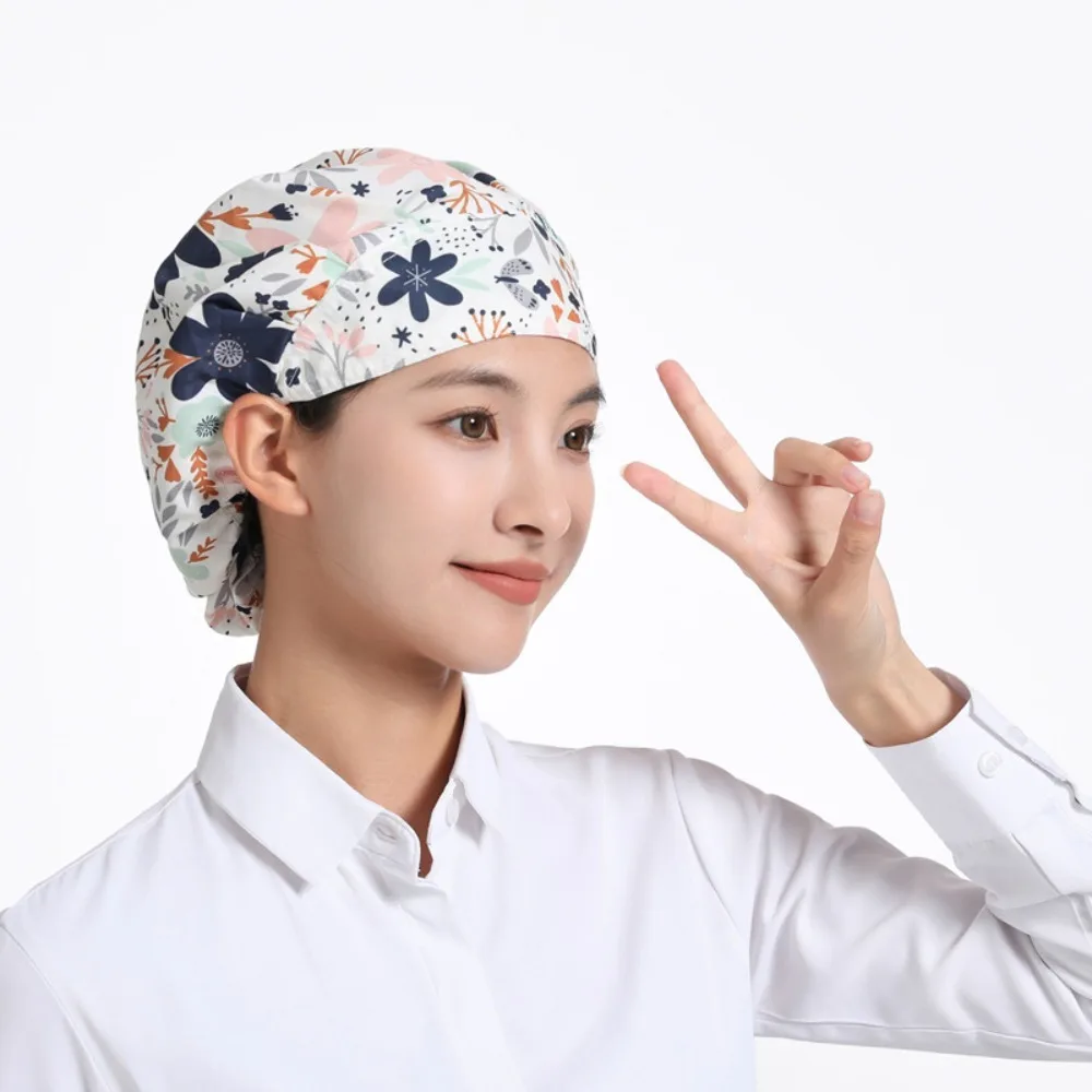Adjustable Catering Chef Hat Breathable Oil and Soot Resistant Cooking Hat Dustproof Wrapped Hair Hat Restaurant Canteen Bakery