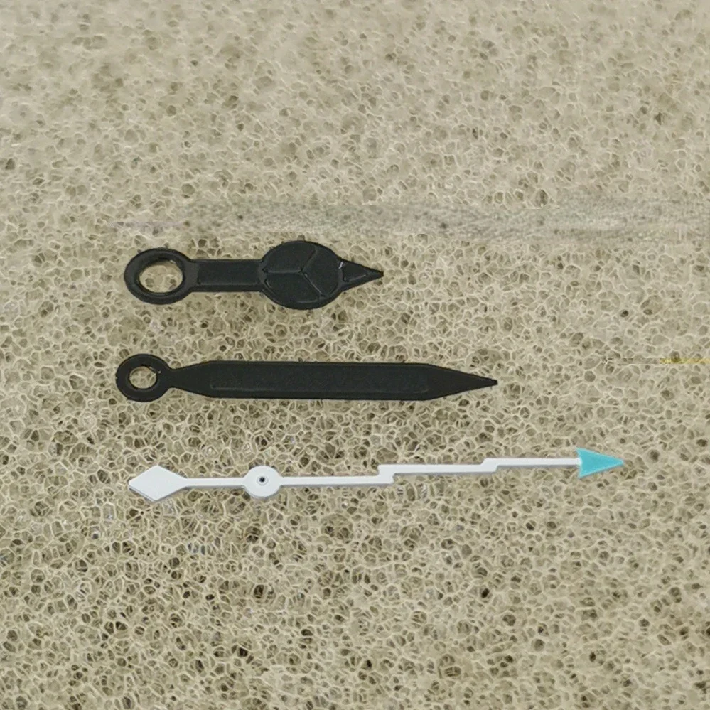 Black Watch Hands With lightning seconds Watch Accessories Green Luminous Lightning Second Hands for NH35 NH36 4R 7S Movement