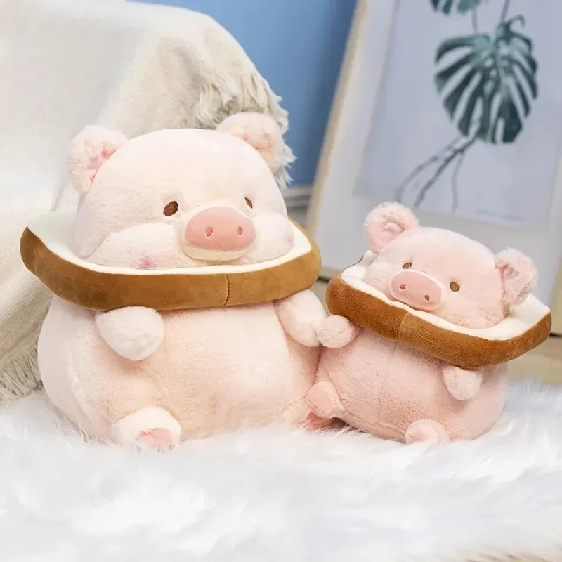 

Прекрасная плюшевая игрушка Lulu Pig Bread, креативные мягкие игрушки, розовая кукла-свинья, тост, игрушки для девочек на день рождения, милый подарок для подруги