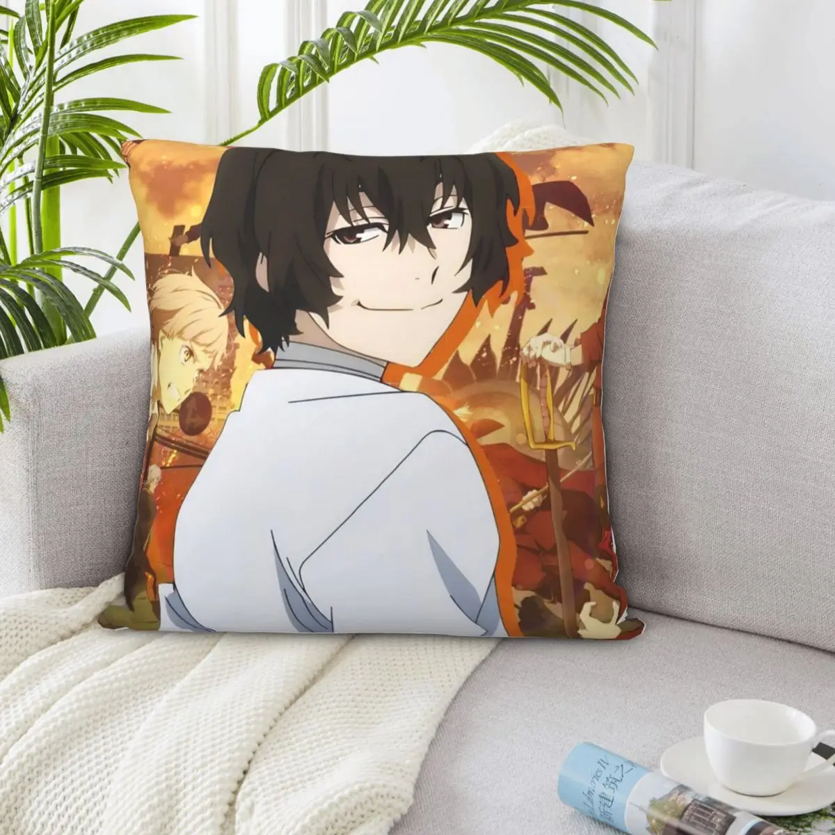 بونغو الضالة الكلاب الكرتون 00508 الألواح الأمامية وسادة تغطي غطاء وسادة أريكة Dakimakura كيس وسادة غطاء وسادة