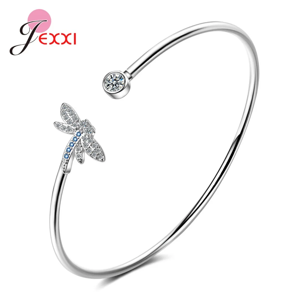 Latest Models Real 925 Sterling Silver Bangle & Bracelet For Women New Fashion Jewelry Bijoux Women Girls Luxury Jewelry Gift