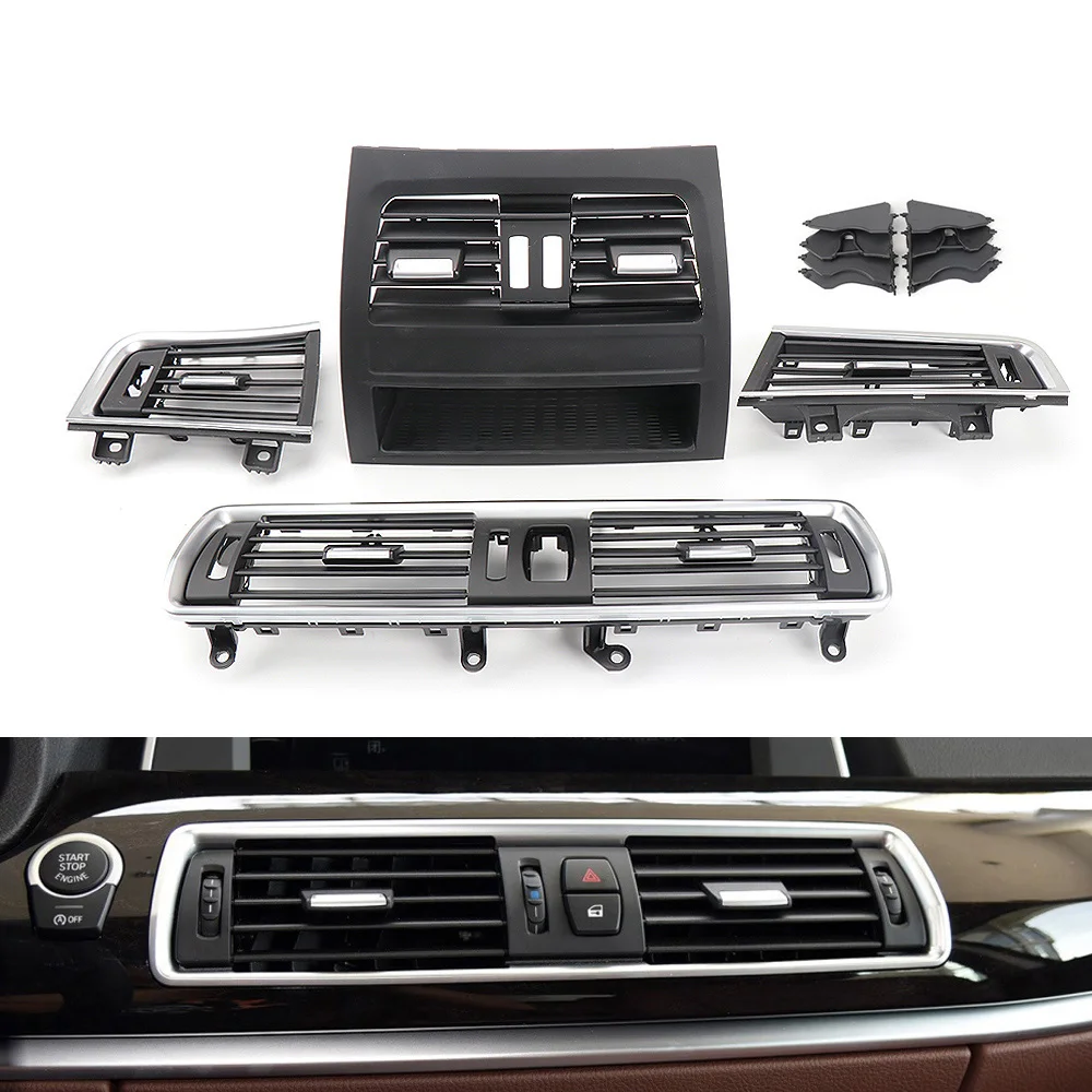 Car Front Rear Fresh Air Conditioning AC Vent Grille Outlet Panel Cover For BMW 5 Series GT F07 520d 530d 535i 2010-2016