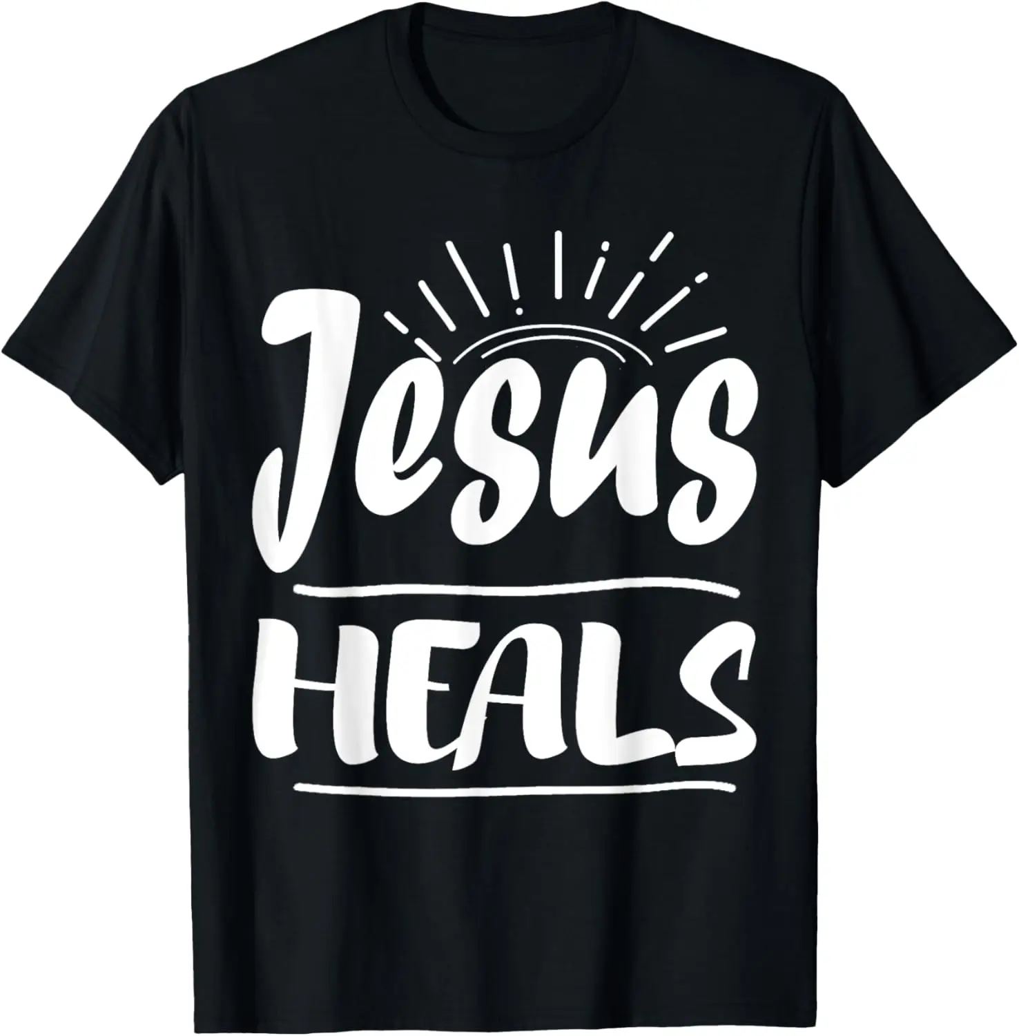 Jesús cura camisa para cristianos religión camiseta Vintage Y2k manga corta Unisex verano Ropa de calle Tops Ropa Hombre