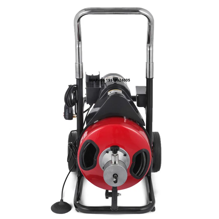 ZT-1000 Hotel Snake Drain Pipe Cleaning Machine Sewer Unblocking Machine with Power 250/370/550W