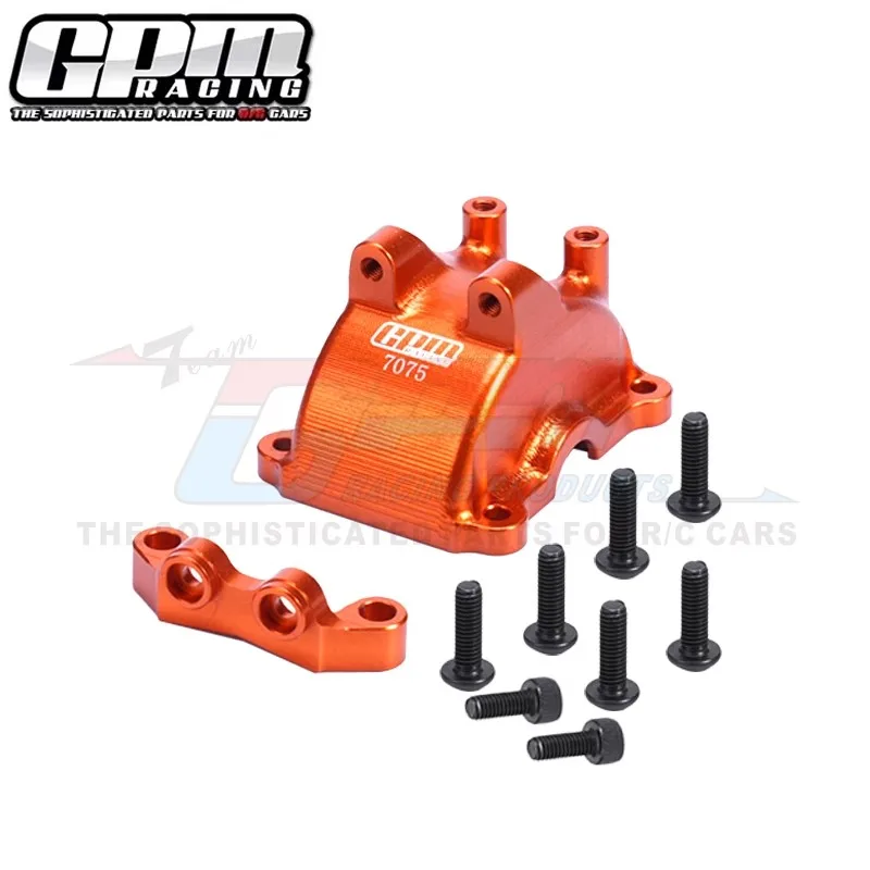 GPM Alu 7075 Front/Rear Gearbox Cover+Upper Arm Stabilizer For TAMIY 1/10 TT-02 A4+A2