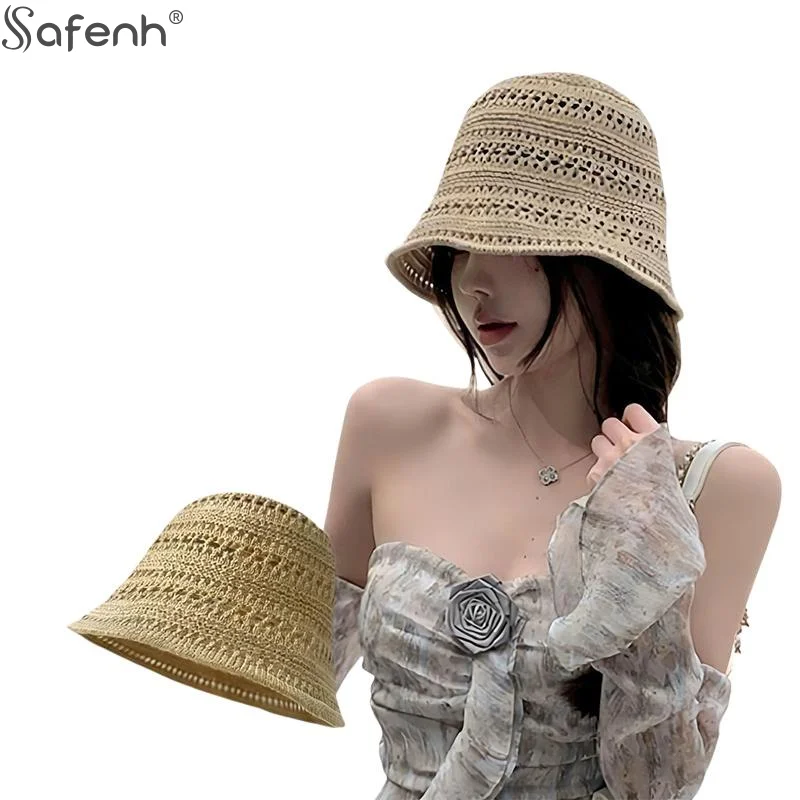High Quality  Summer Sun Hat Versatile Solid Color Sun Protection Hat Breathable Sunshade Hat Small Fisherman Hat