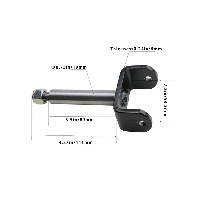 Golf cart upper clevis assembly vertical axes and suspension lugs for Club Car DS/L6/L8/L5 new energy electric 1016386 1016384