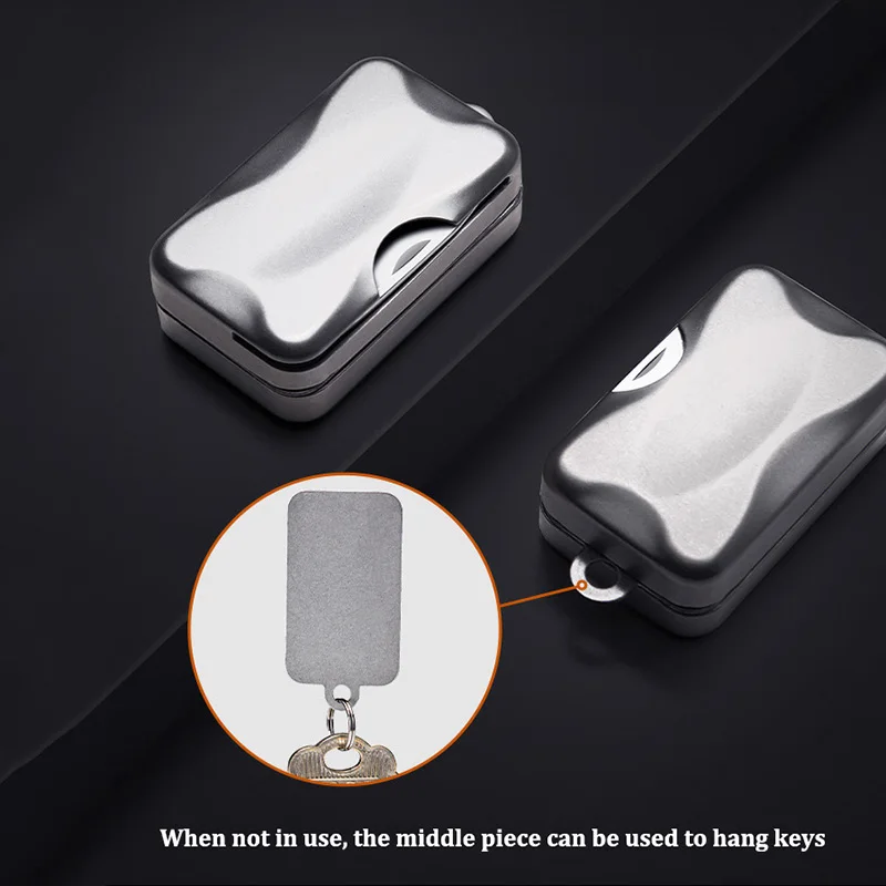 Estilo punk magnético ilimitado cartão de pressão dedo slide trimer edc alívio do estresse brinquedo para aliviar ansiedade e relaxamento