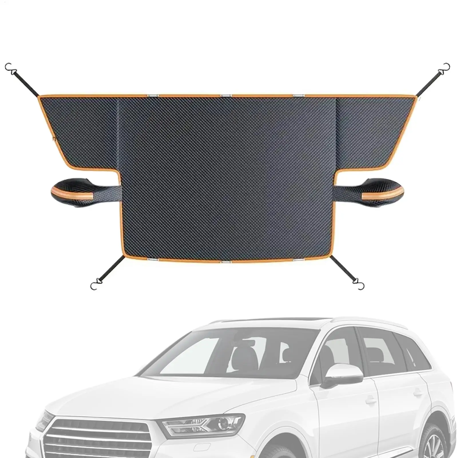Car Windscreen Shade Winter Oxford Cloth Foldable UV Protection Car Windscreen Frost Protector For Sedan Hatchback Commercial
