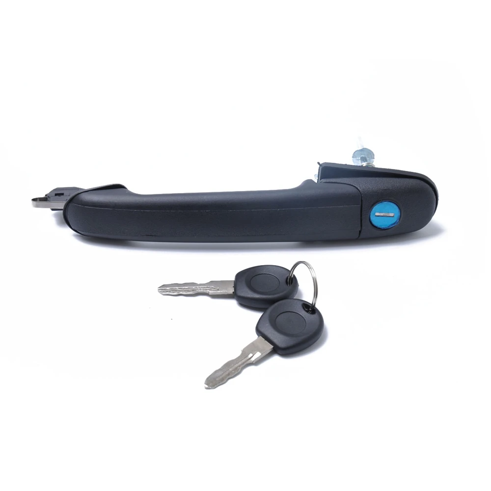 

Front Outer Door Handle Left Right Side Keys For VW Caddy 96- Polo 6N Seat Inca