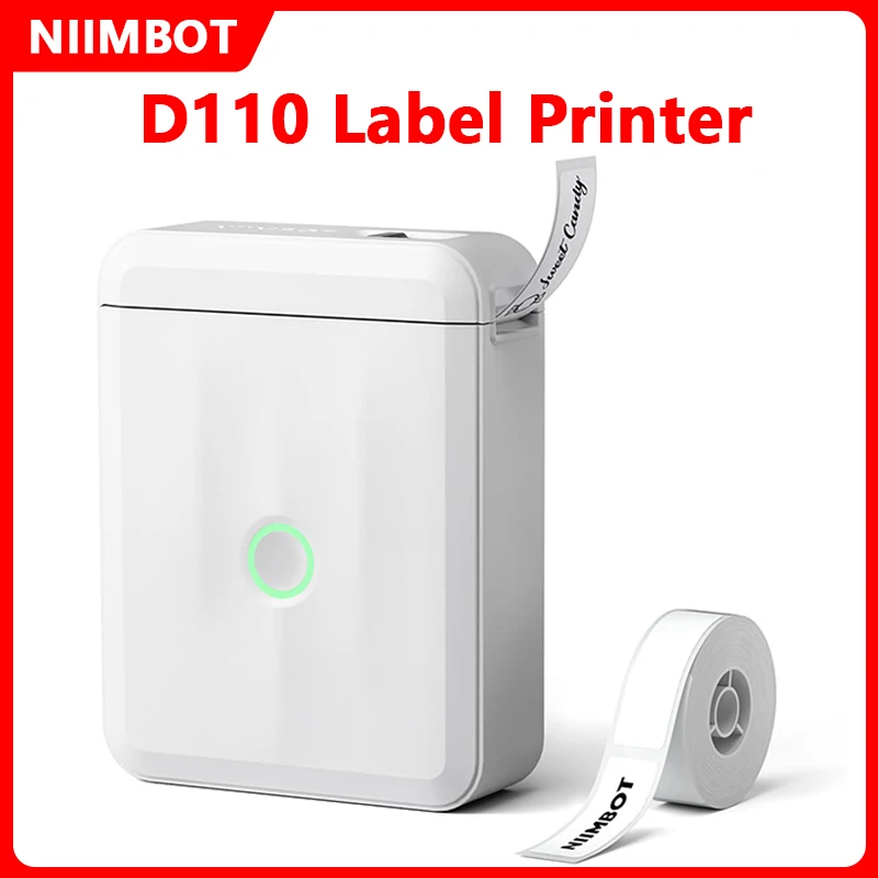 Niimbot D110 เครื่องพิมพ์พกพาขนาดเล็กสําหรับมือถือเครื่องพิมพ์ฉลากกาวความร้อนสําหรับสติกเกอร์ Pocket Labeling Maker เครื่องไร้สาย