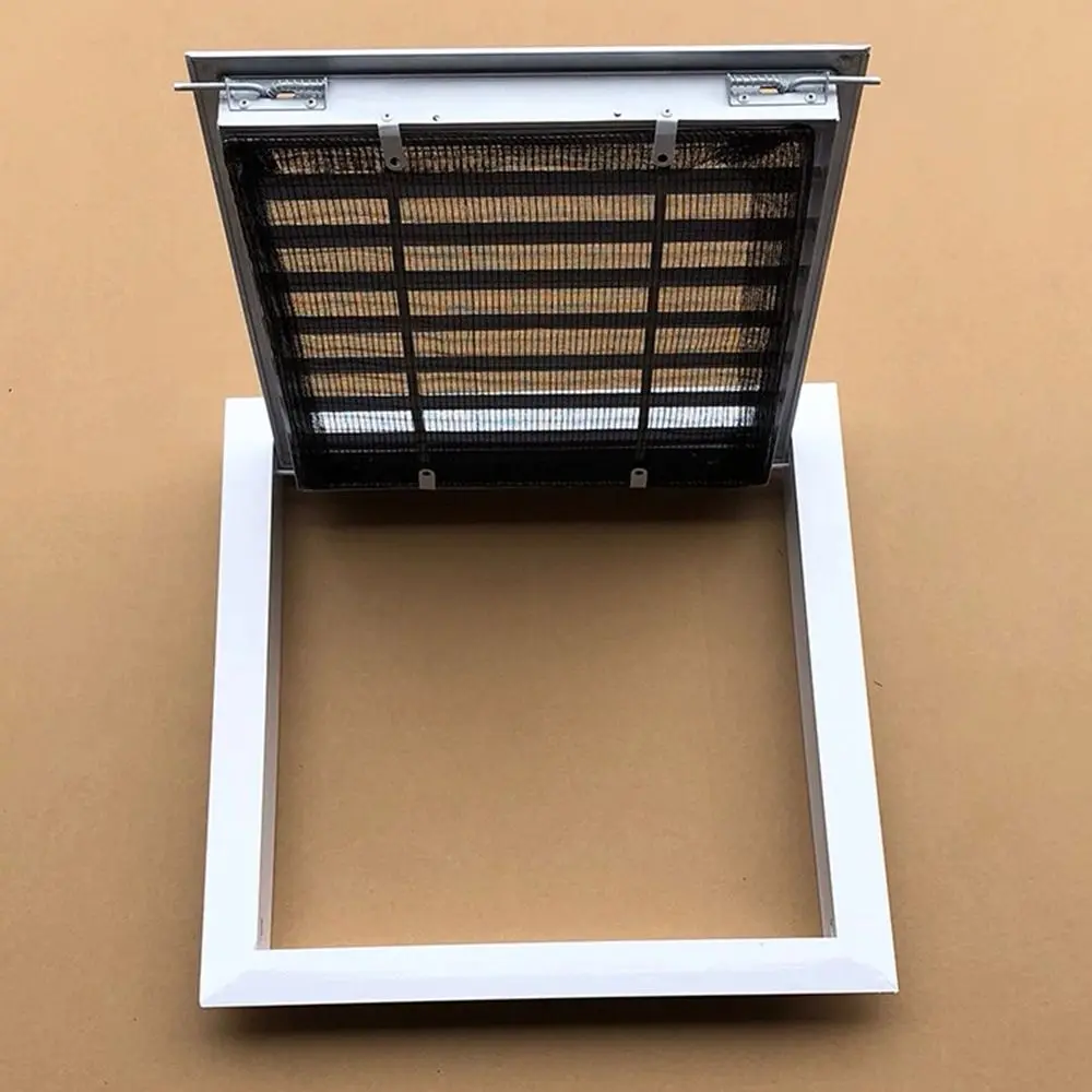 New Aluminum Alloy Air Vent Grille White Square Return Air Grill With Mesh Ventilation Grille Attics