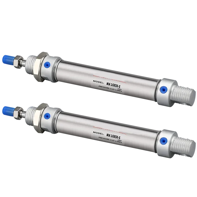 MA type 16/20/25/32/40 mm Bore 25/50/75/100/125/150/175/200/250/300 mm stroke pneumatic cylinder