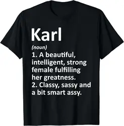 KARL Definition Personalized Name Funny Christmas Gift T-Shirt