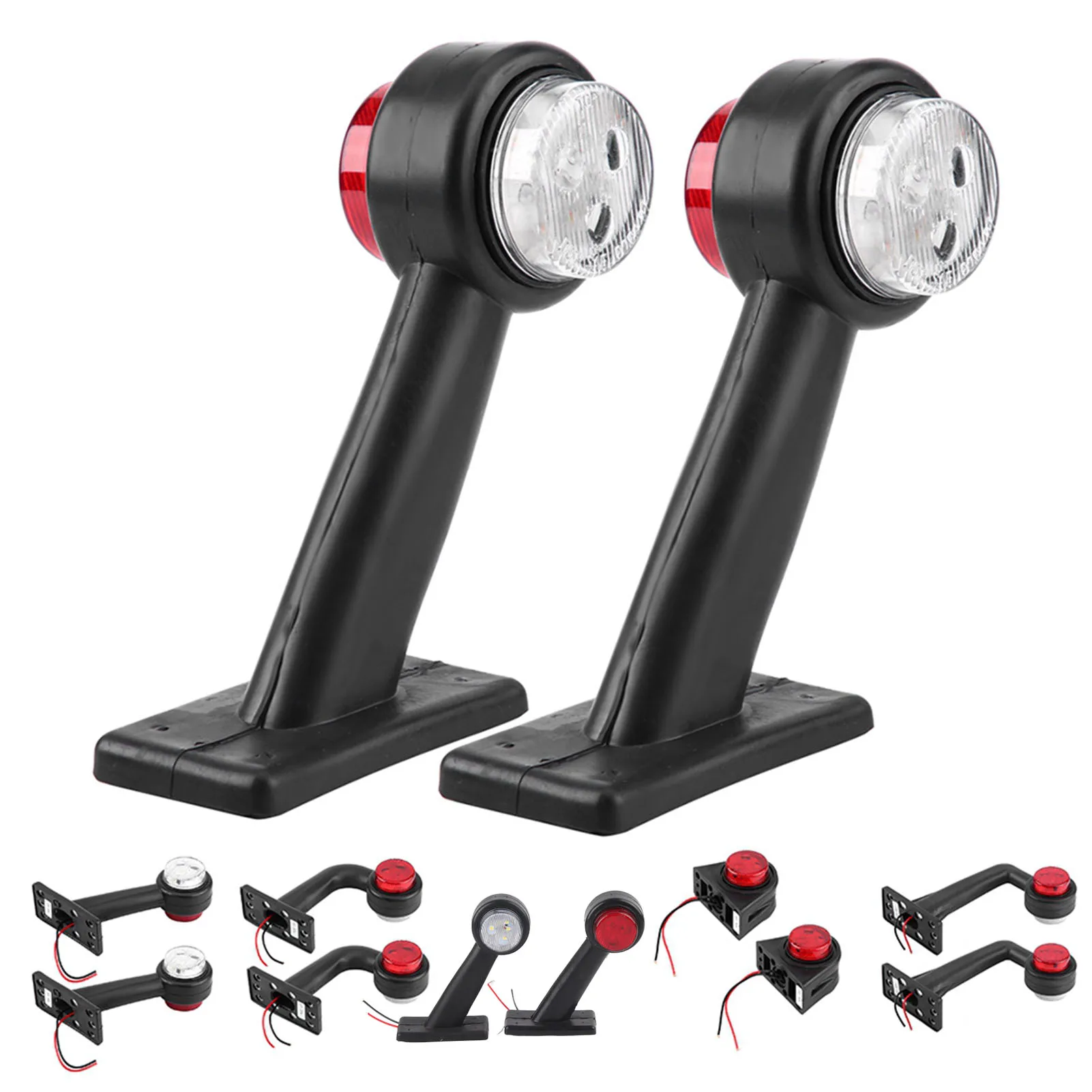 Side Marked Lamp Side Marker Lamp 12 LED 10V‑30V Elbow Side Marker Indicator Light Lamp Side Marked Lamp for Car Truck