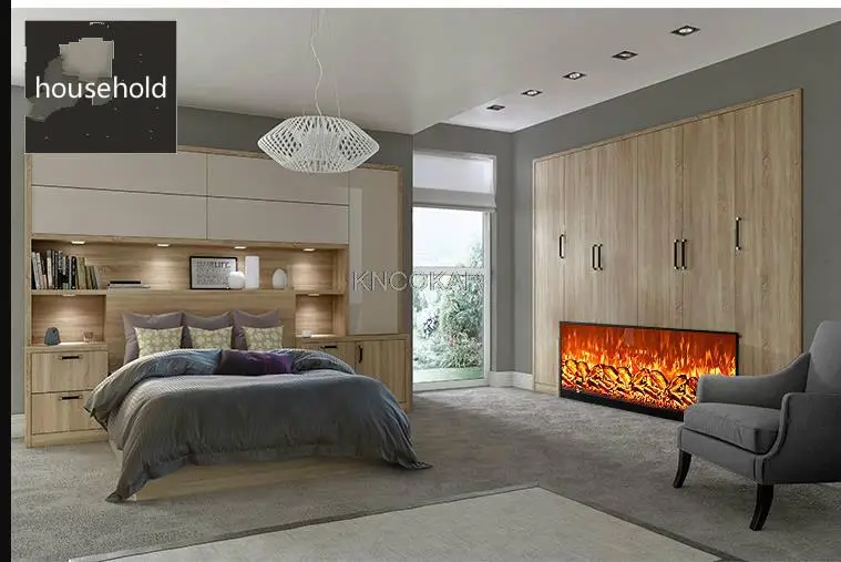 Kaminkernsimulation Flamme eingebetteter elektronischer Kamin falsches Feuer dekorativer Schrankheizung elektronischer Kamin für zu Hause