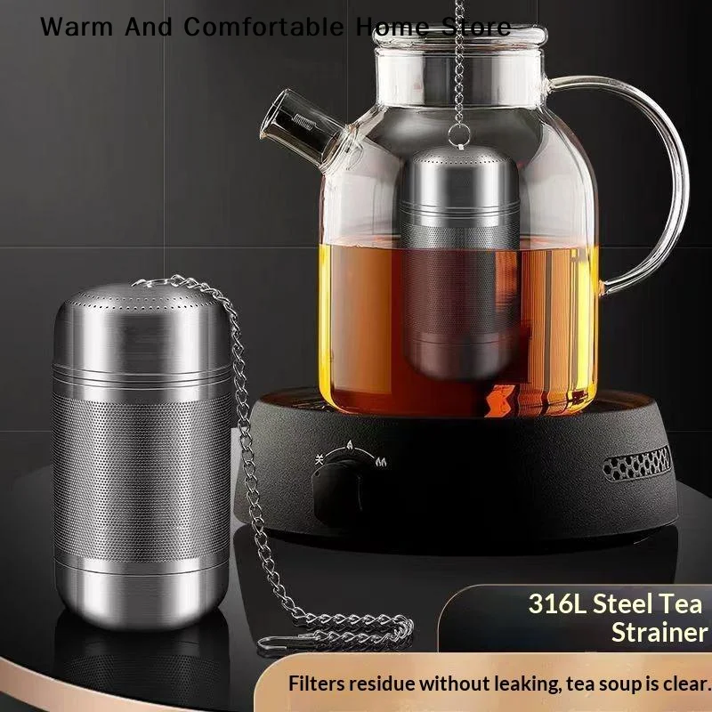 【W】Stainless Steel Tea Infuser Strainer Fine Mesh Spice Seasoning Ball Strainer Teapot Coffee Filter For Tea Leaves Teaware