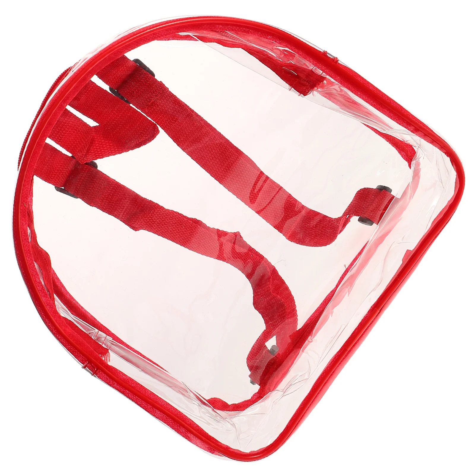 Clear Backpack Heavy Duty Transparent PVC Durable Lightweight Shoulder Bag for School Travel Stadium Approved Clear Bags