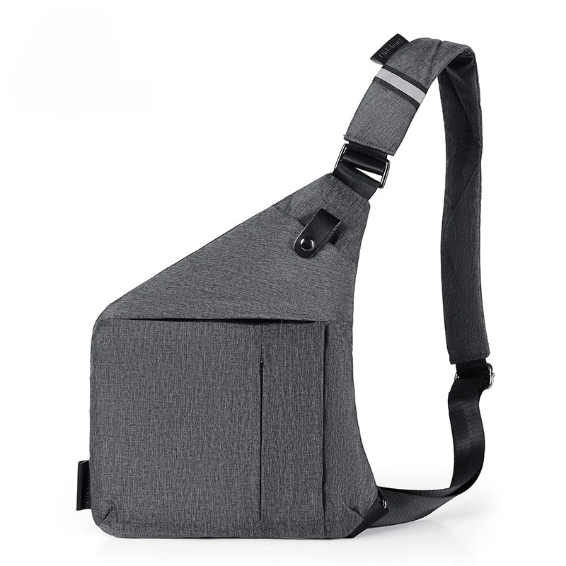 Unisex Personal Chest Bag Travel and Cycling Nylon Light Weight Single Shoulder Crossbody Bag Carry on Item Storage Armpit Bag