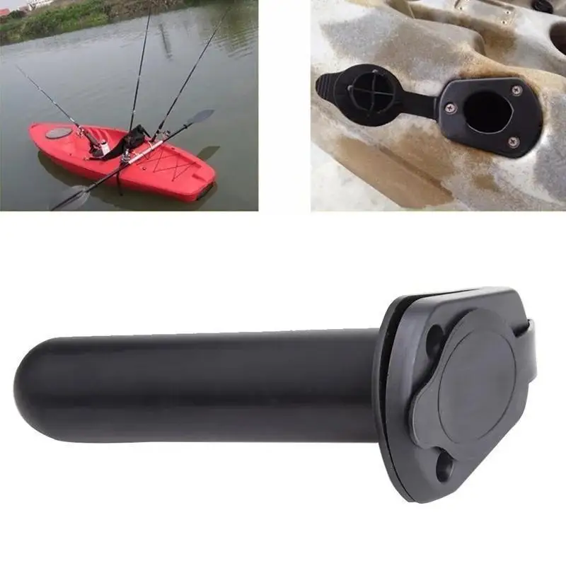 Canoe Fixed Fishing Seat Fishing Rod Bracket Embedded Oblique Insertion Fishing Seat Yacht Accessories Kayak Fishing Rod Socket