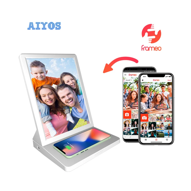 

OEM ODM 9.7 inch Digital Photo Frame with Wireless Charger Electronic Touch Screen Photo Frame