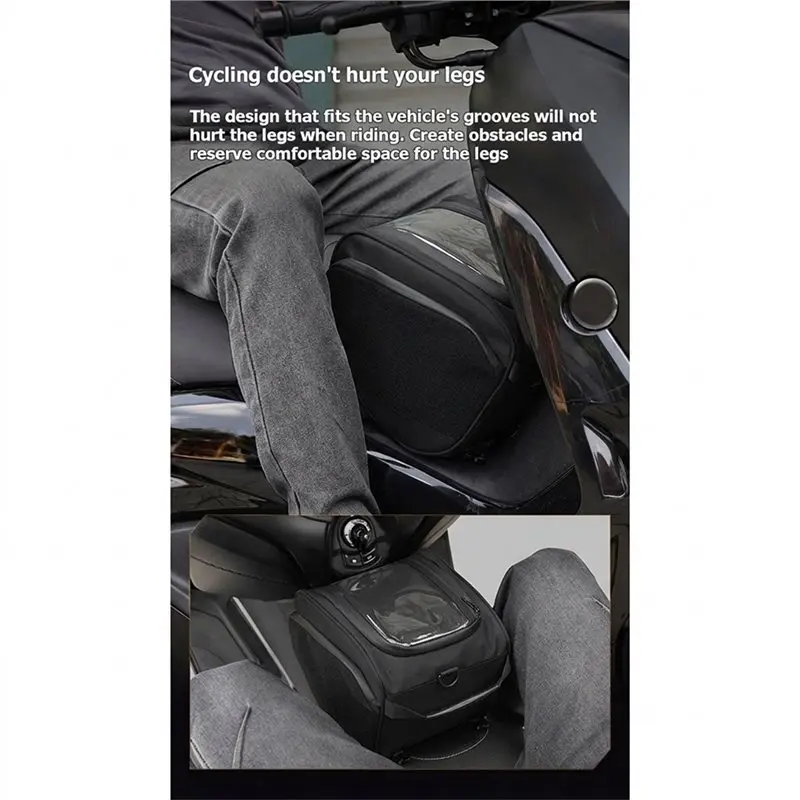 A73X-Waterproof Motorcycle Tunnel Tank Bag Pedal Tool Travel Luggage Storage Bag For Motorbike Underseat Tunnel