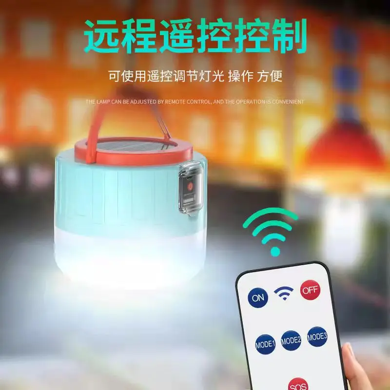 Solar powered charging LED energy-saving bubble lights for outdoor mobile camping, street stalls, night market lighting