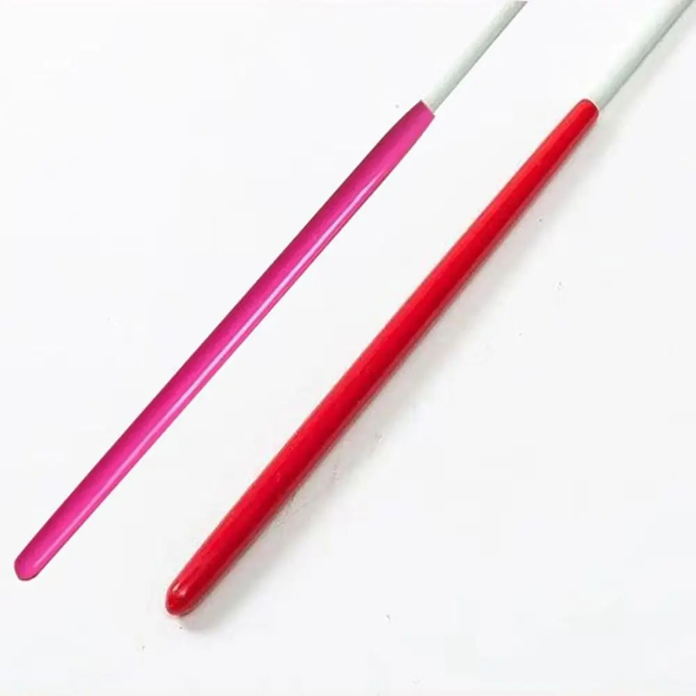 High Quality 1/2meters Dance Stripe Ribbon Colorful Multistyles Rhythmic Art Gymnastics Ballet Stick Training