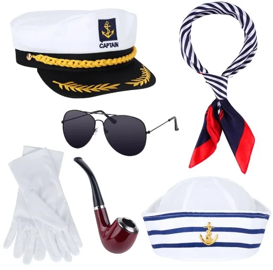 Halloween Flight Attendant Captain Costume Party Props Holiday Party  Cosplay Costume Accessories Performance Props