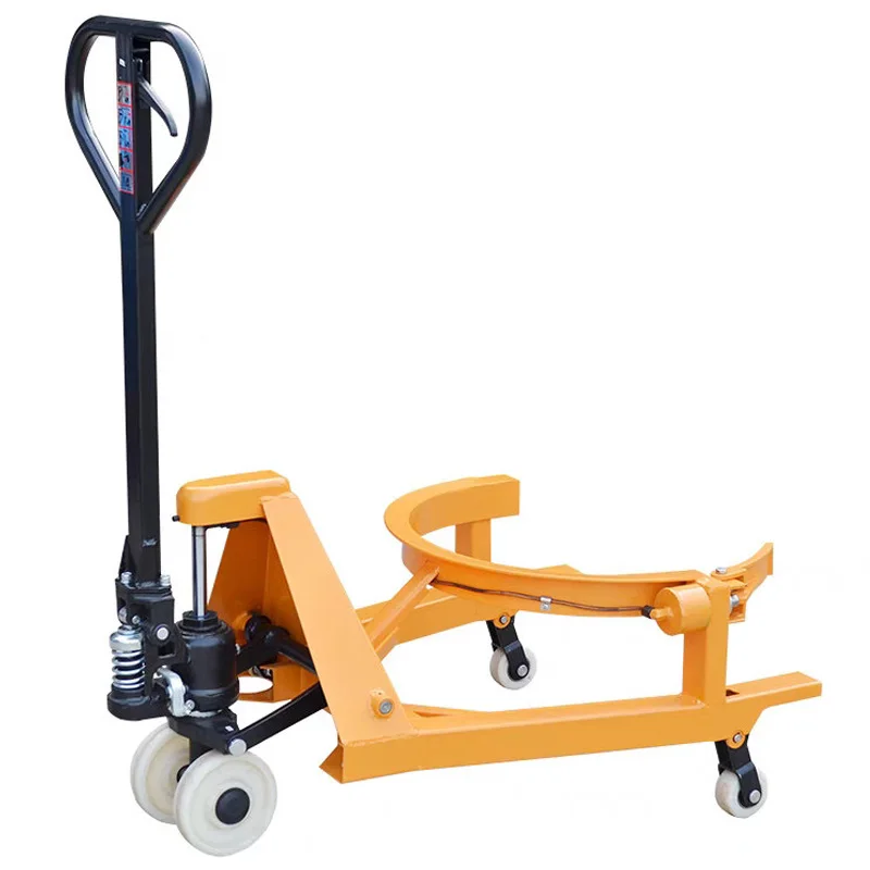 Manual Clamp-Type Drum Cart, Simple Drum Transport Cart, Steel and Plastic Drum Loading/Unloading Cart HJ365(Customized)