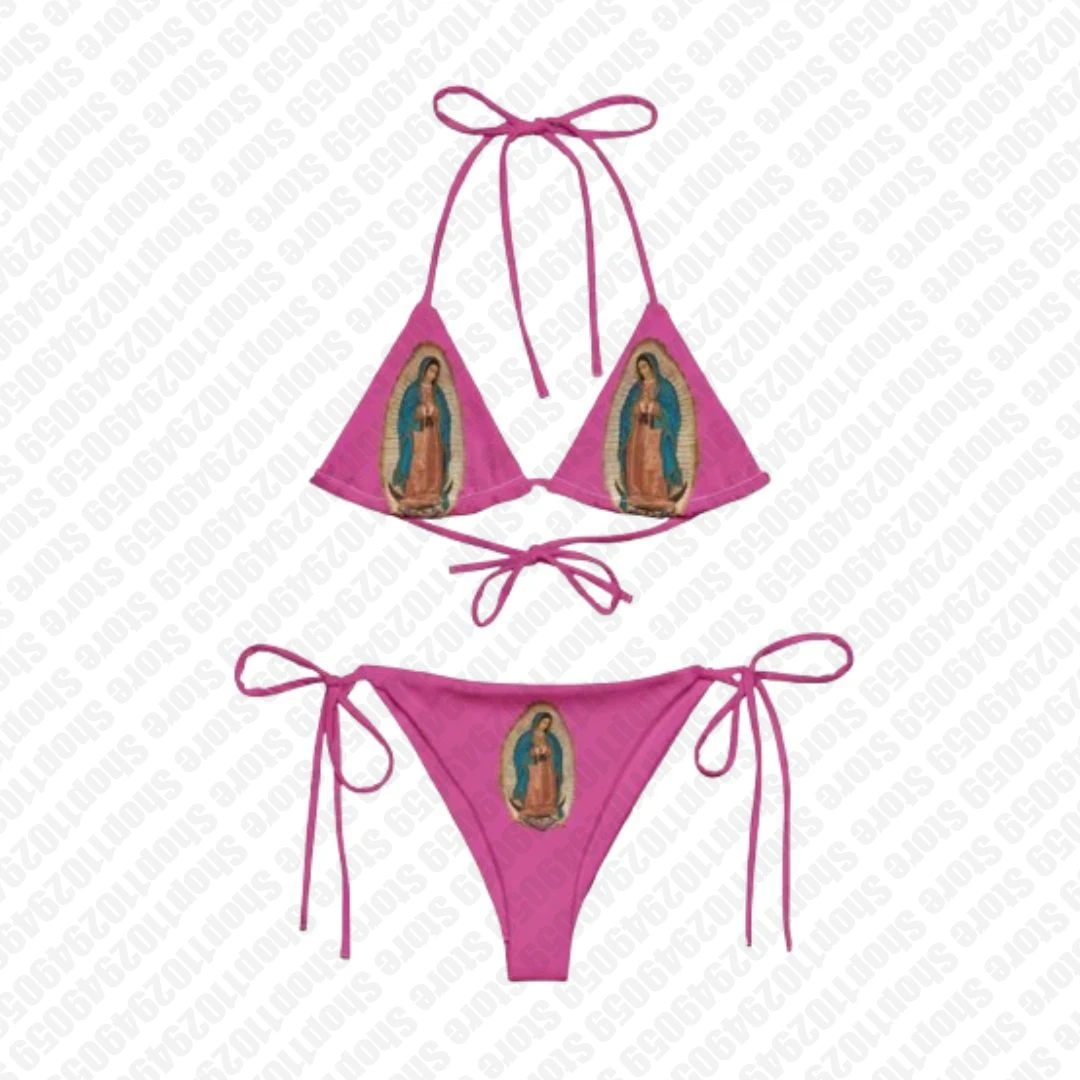 Conjunto de Bikini con Estampado de Insectos Estilo Y2K, Traje de Baño Sexy de Dos Piezas, Moda Punk, Traje de Baño para Mujer, Estilo Gótico de los 2000s, Emo Girls