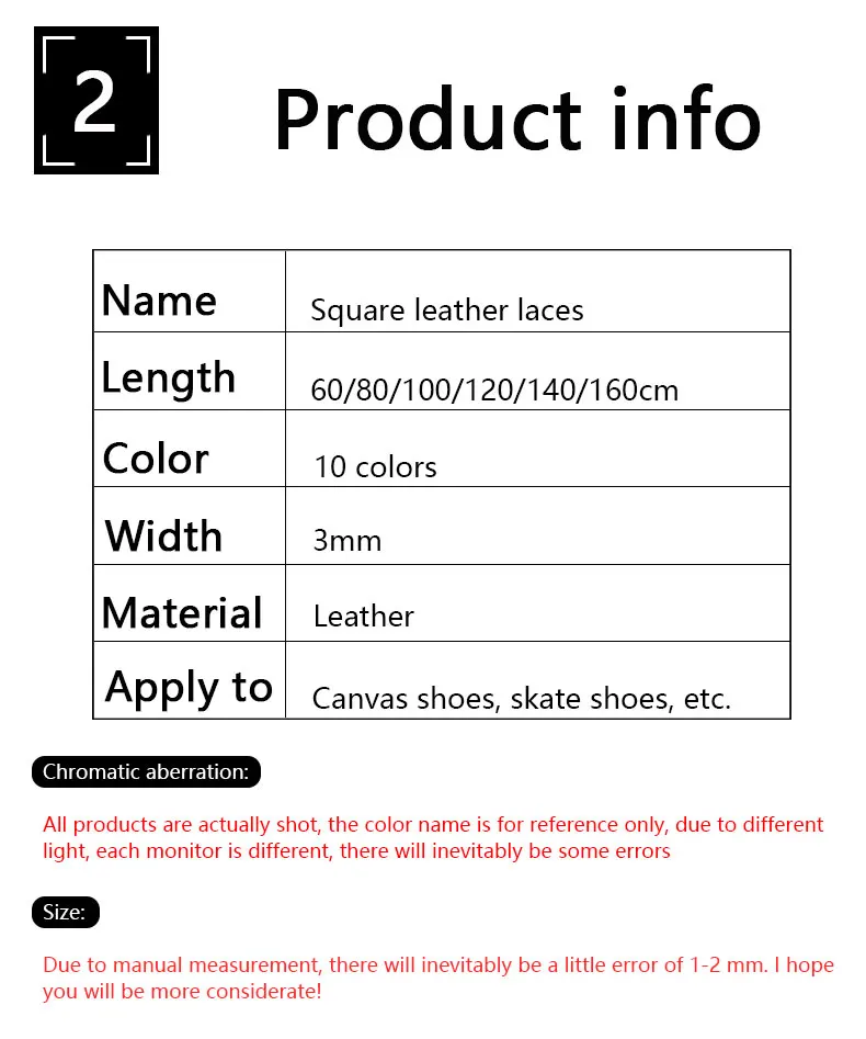 Neue, hochwertige, flache Schnürsenkel aus massivem Leder, klassische, mehrfarbige Freizeitschnürsenkel, Outdoor-Unisex-Stiefelschnürsenkel – Detail 6