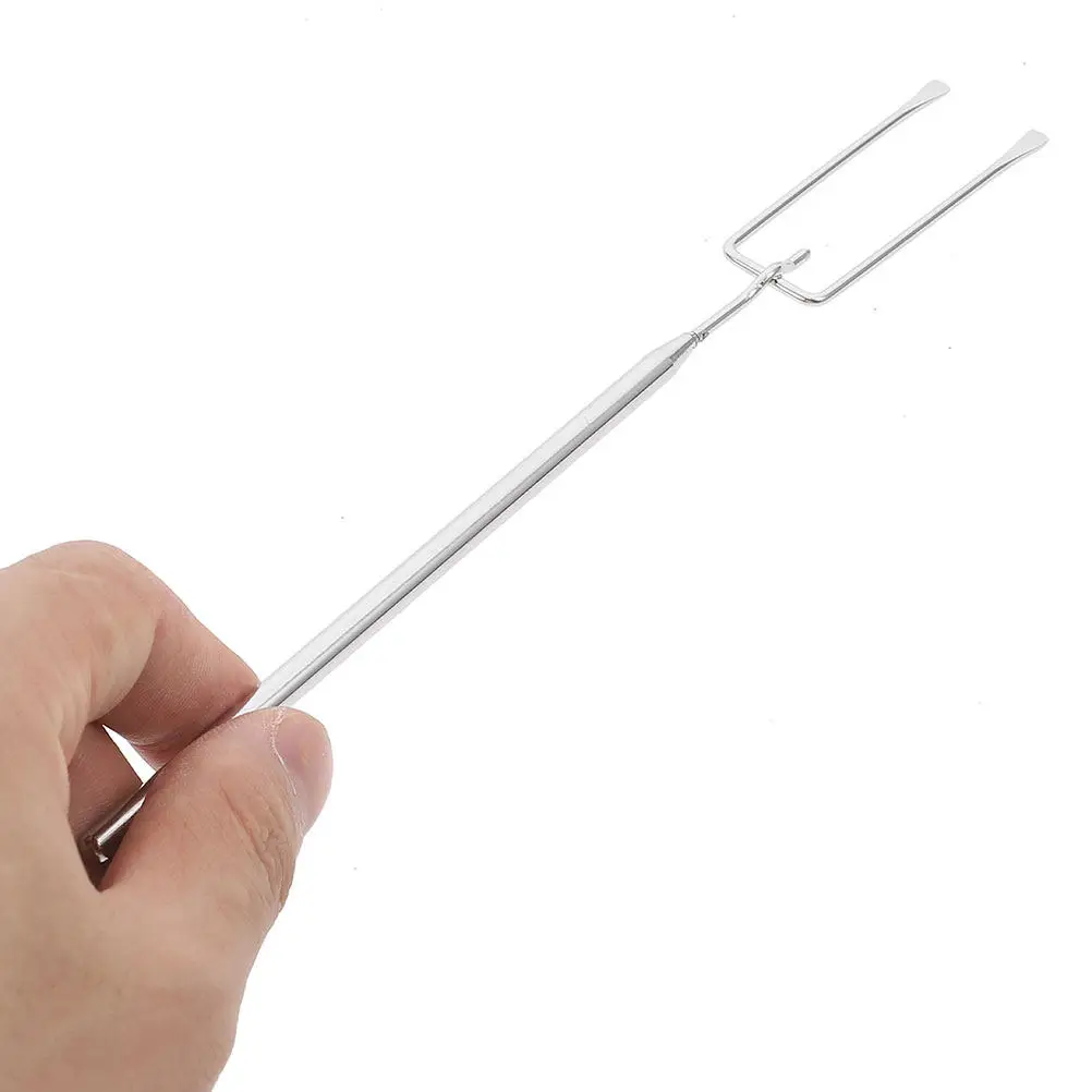 6Pcs Stainless Steel Fondue Forks Fire Pot Forks Heat Resistant Long Handle Chocolate Cheese Dipping Tools Hot Pot Bbq Skewers