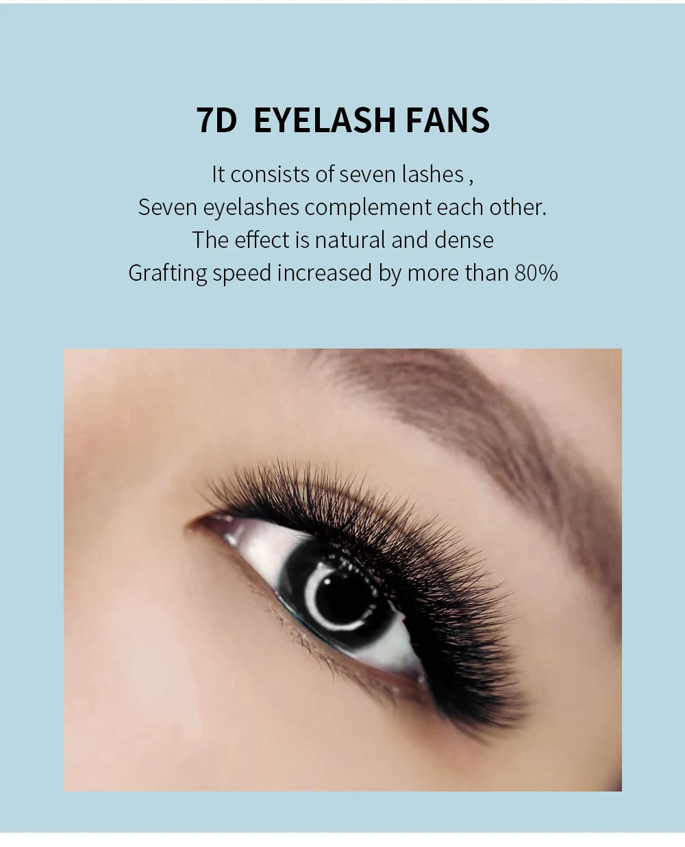 GLAMLASH 7D-W-förmige Wimpernverlängerung, C/D/L/LU/M, vorgefertigte Volumenfächer, Clover W-Style-Wimpern, falscher Nerz, weich, leicht fächernd, natürlich – Detail 3