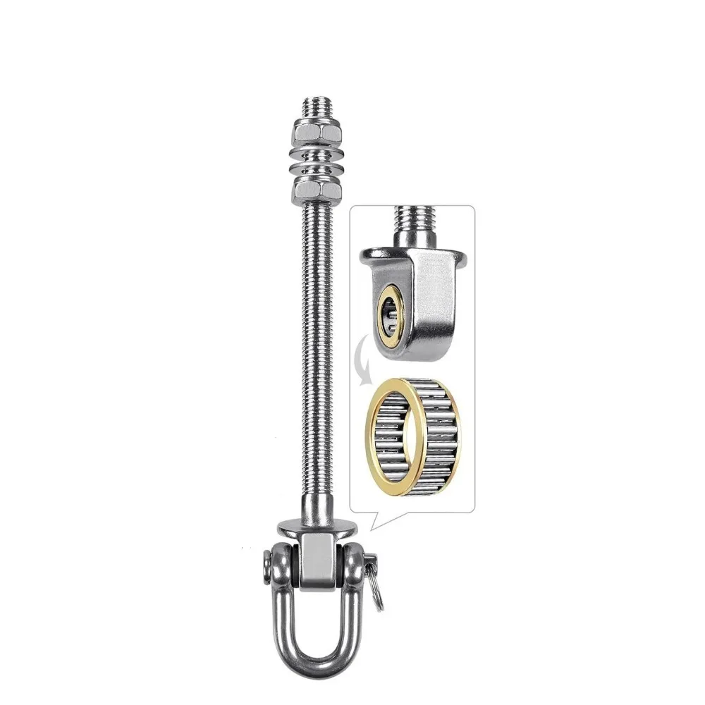 2pcs Stainless Stee Heavy Duty Swing Hanger D Type Design Wood & Metal Beams Swing Hanger Hardware Porch Swing Hardware