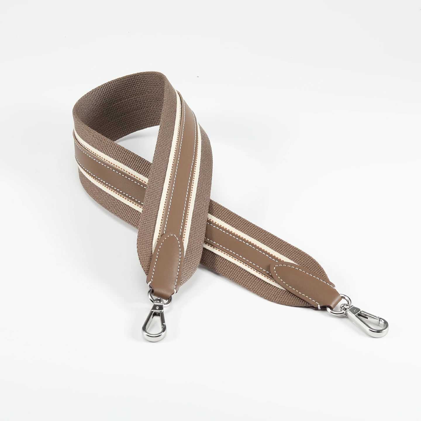 5cm Wide Swift Cowhide High-Density Woven Canvas Strap for Bag Shoulder And Back Straps Durable Fashion Accessory