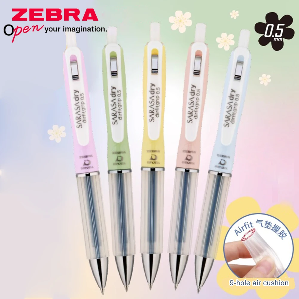 

Japan ZEBRA Limited Gel Pen Flower Series JJZ49 Quick Drying Anti Fatigue 0.5mm Writing Signature Pen Kawaii School Stationery