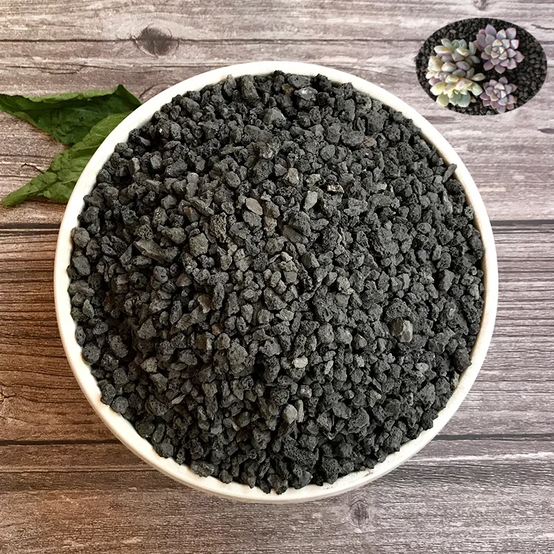 500/1000/1500g Black Volcanic Rock Particles Flower/Succulent Plant Cultivation Aquarium Filtration Purification Water Quality