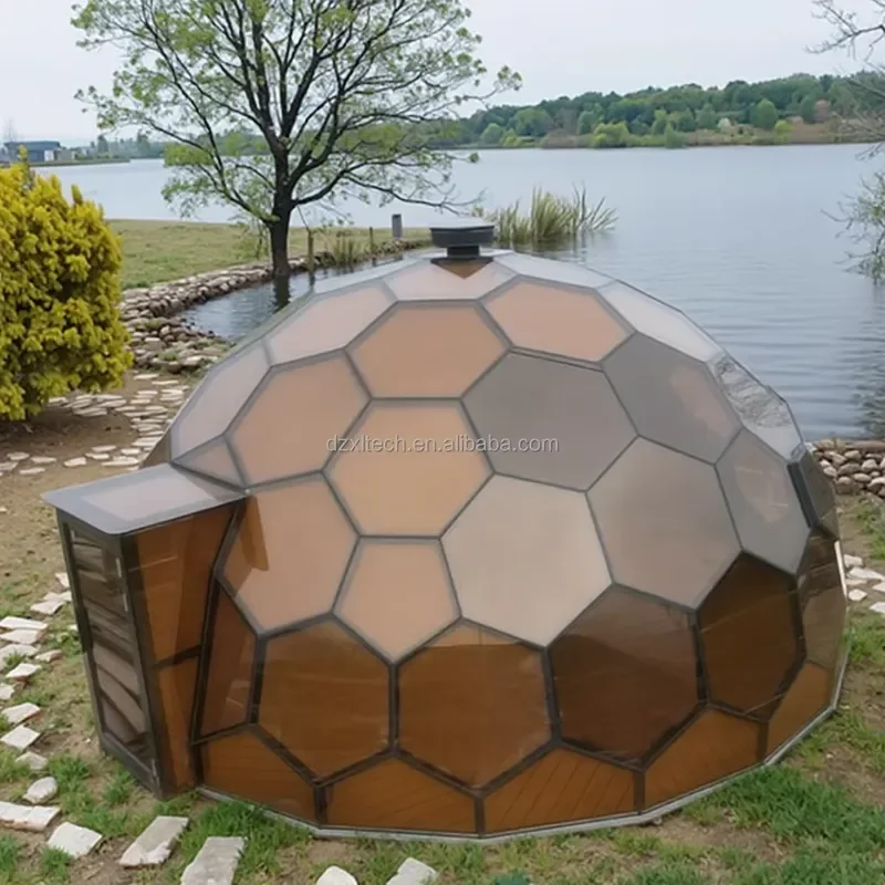 CE Certification Prefabricated Glass Dome Tent House Green Villa Bedroom Living Room Application Green House