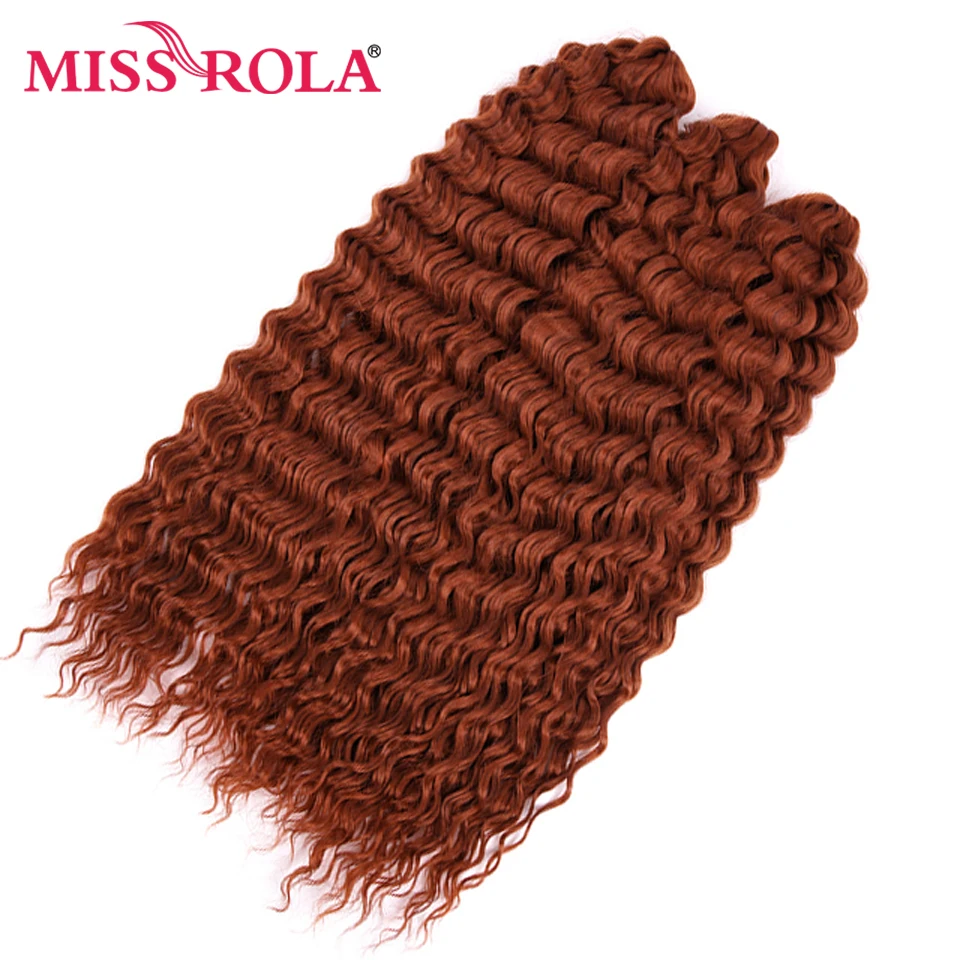 FRÄULEIN ROLA Synthetische Weiche 30 Inch Lange Wasser Welle Häkeln Haar Göttin Flechten Haar Natürliche Wellenförmige Ombre Blonde Haar Extensions – Detail 2