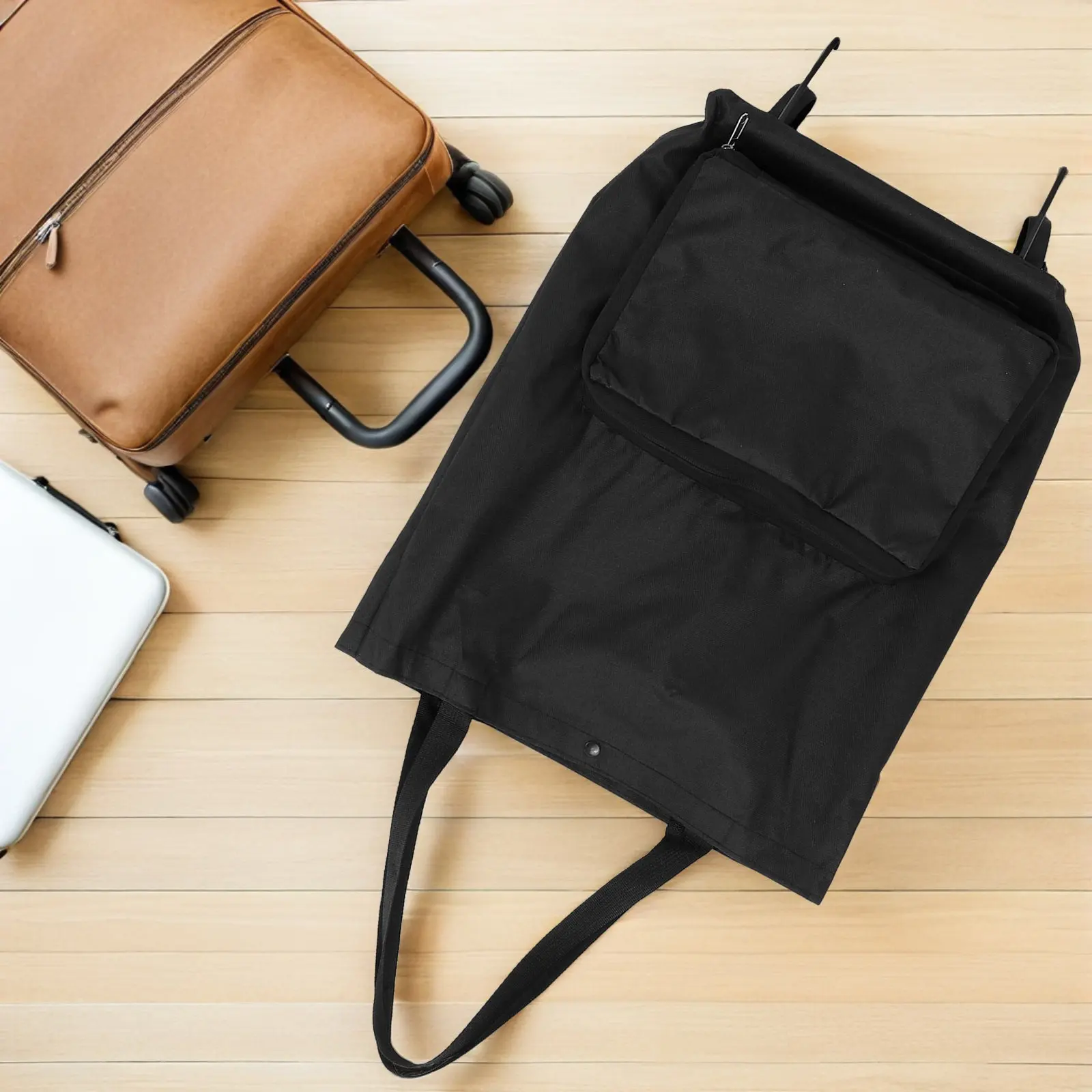 Foldable Shopping Bag on Wheels Lightweight Portable Rolling Trolley Reusable Grocery Bag Large Capacity Fold Up Tote for Market