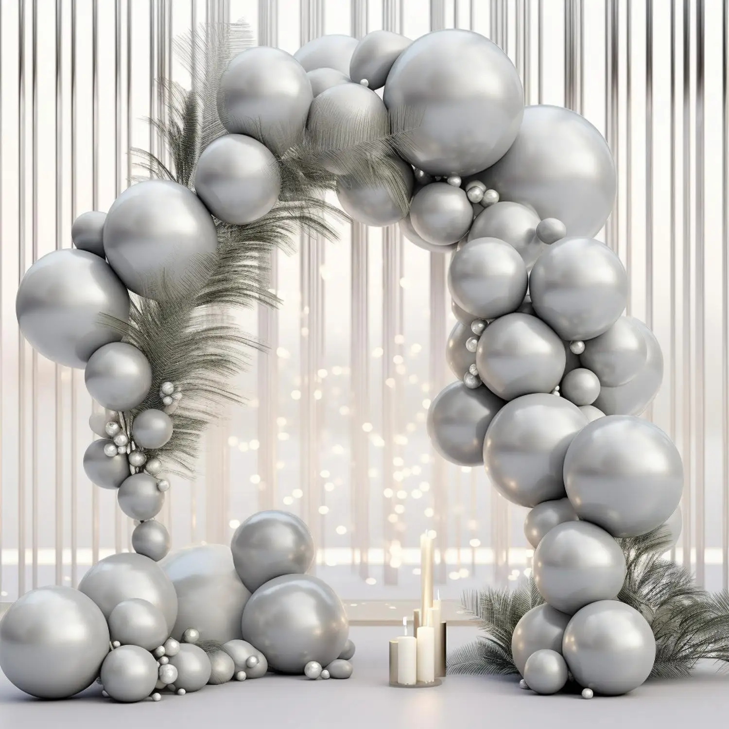 

100pcs Set 12 Inch Silver Latex Latex Party Balloons Latex Balloon For Birthday Party Latex Party Balloons Party Balloons