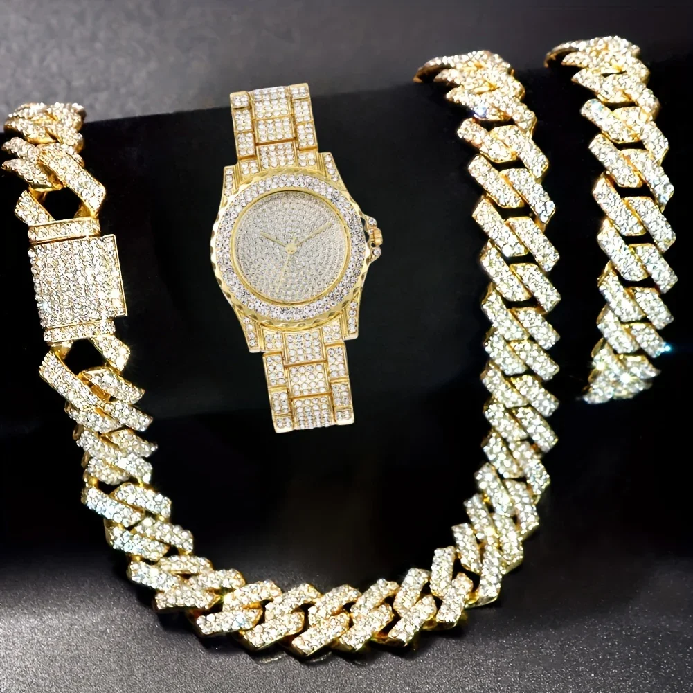 

Набор из 3 предметов: мужские часы, браслет и ожерелье — стильные аксессуары для него и для нее — премиум-качество, идеальное сочетание.