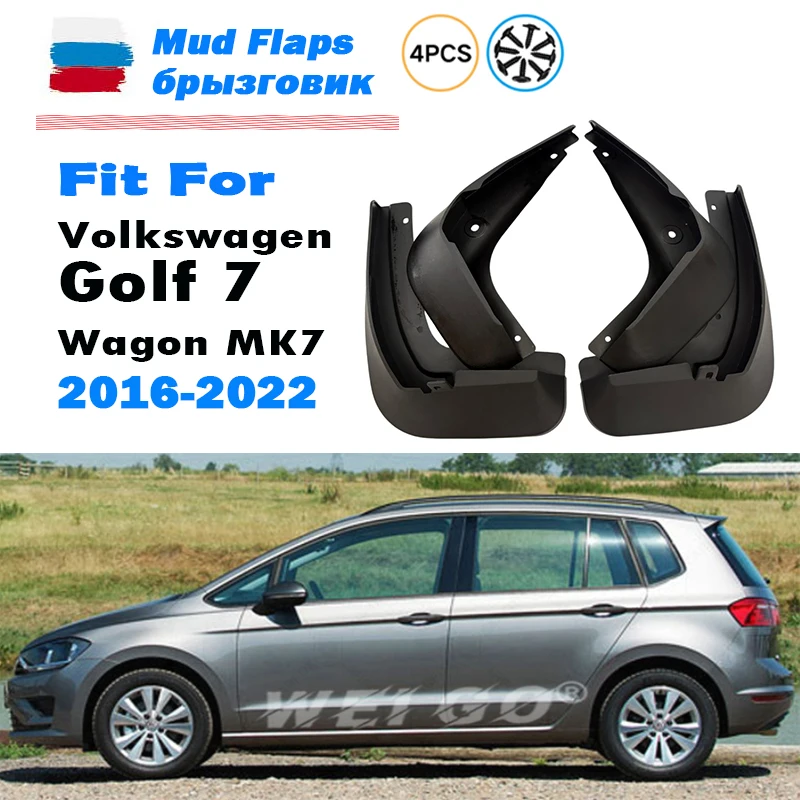 2016 2017 2018 2019-2022 FOR Volkswagen VW GOLF MK7 Wagon Mudguard Fender Mud Flap Guards Splash Mudflaps Car Accessories 4X