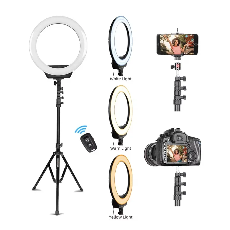 Innovative Gadget 10 Light Emitting Diode Ring Light Selfie Makeup Youtube Ring Light Stand Tripod Vlog Kit