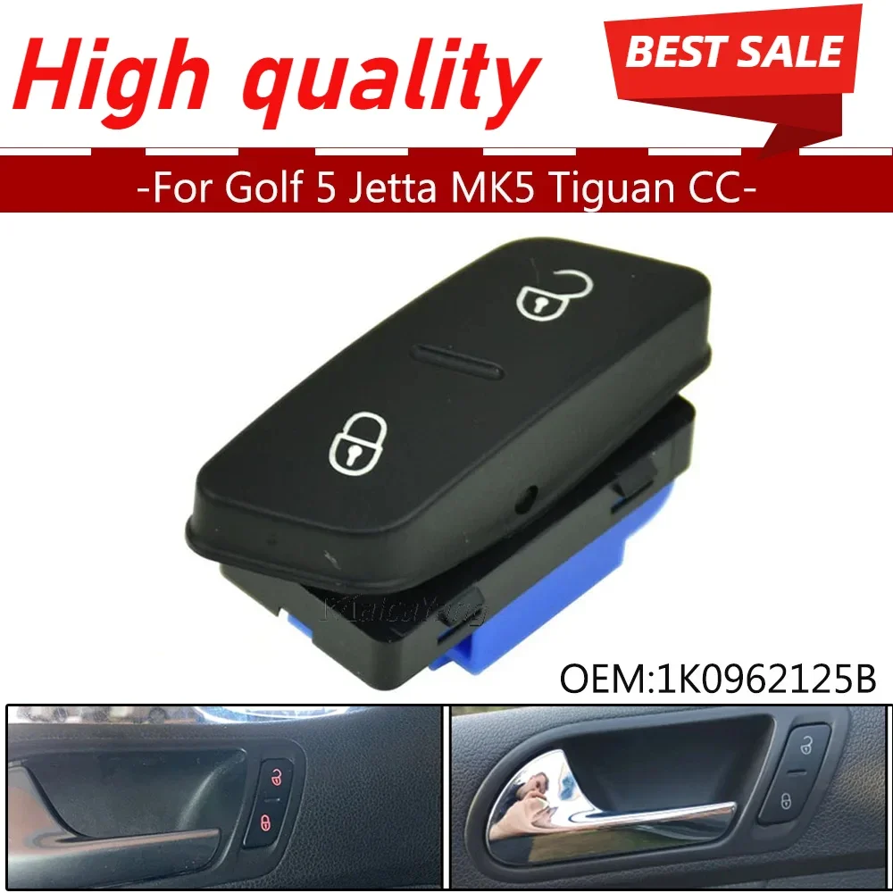

Car Central Door Lock Control Switch Controlling Button For Golf 5 MK5 1K0962125B 1K0 962 125 B Auto Switch Relay Accessories