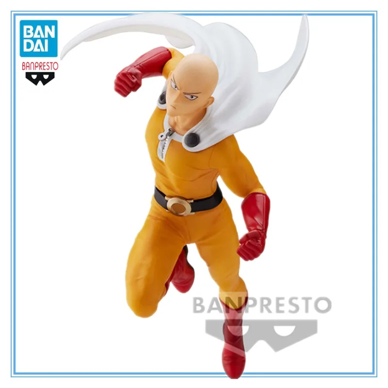 

IN Stock Original Banpresto One Punch-Man Saitama 13Cm Genuine Anime Figure Pvc Model Child Toys Collectible Gift